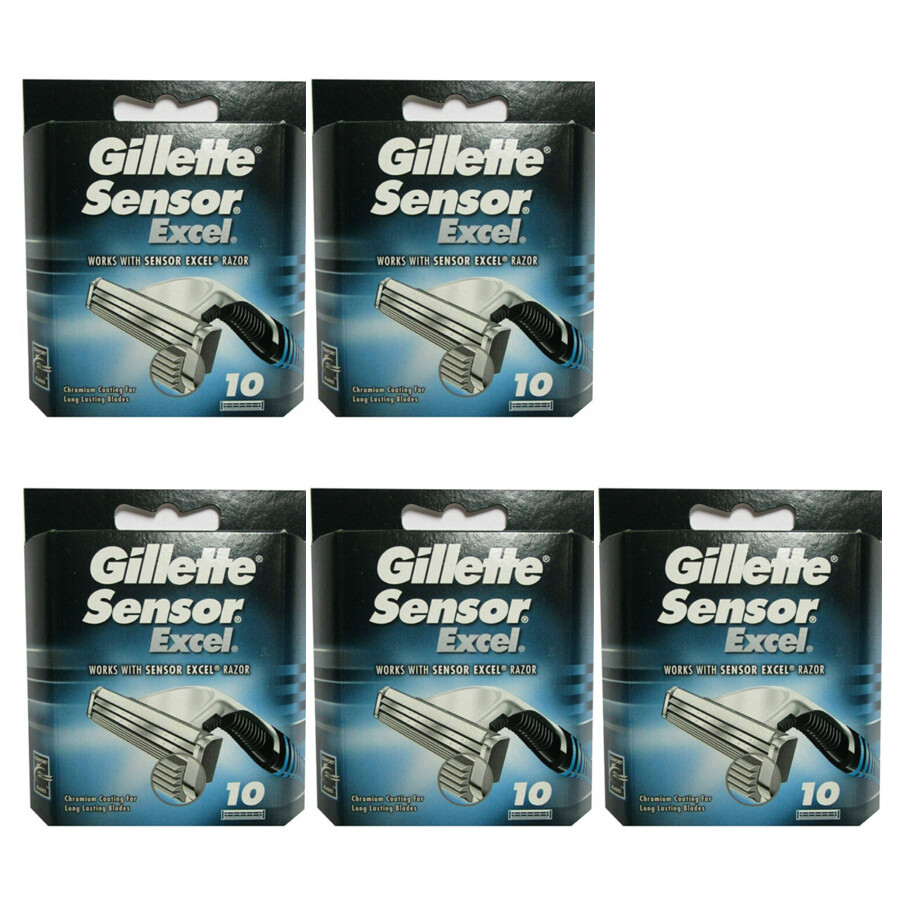50 x Gillette Sensor Excel Refill Razor Blade Cartridges