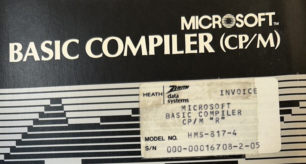 Vintage Zenith Basic Compiler CP/M