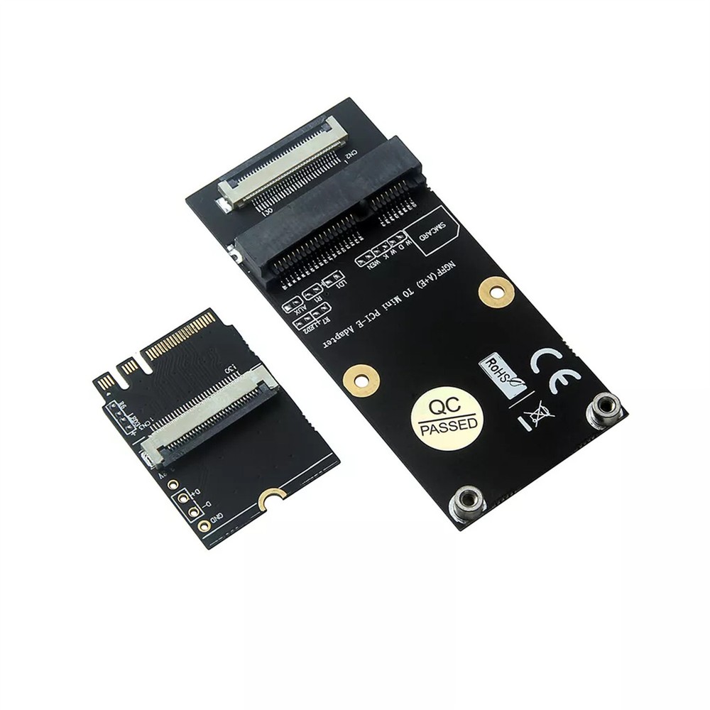 Black M.2 (NGFF) key A/E/A+E to Mini PCI-E Adapter with FFC Cable Case