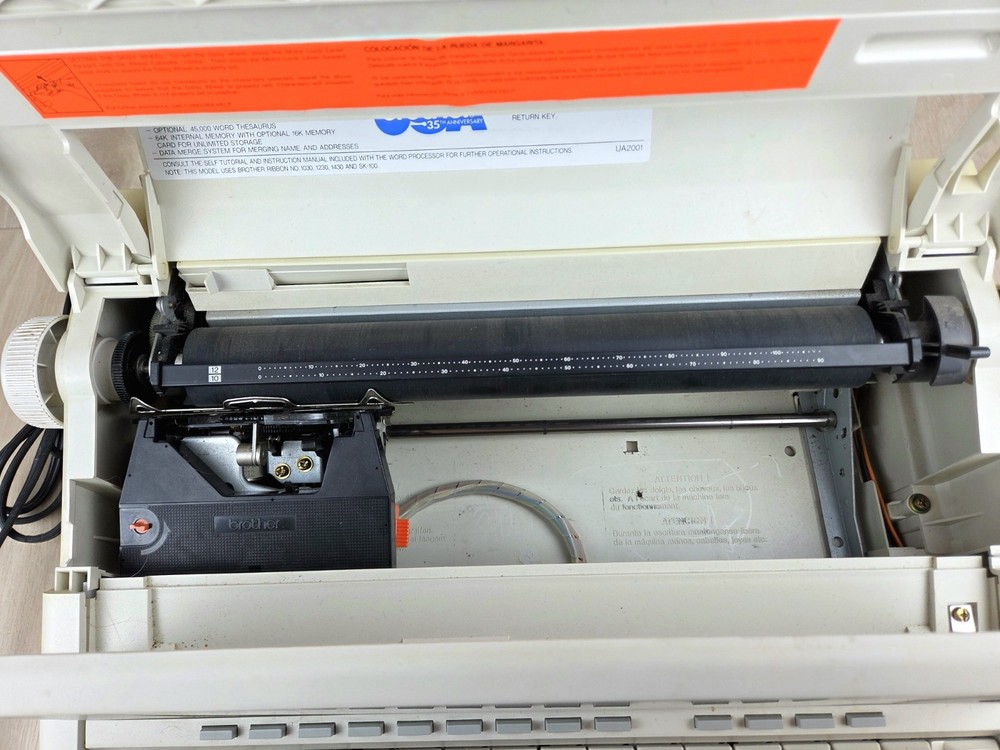 Brother WP60 Portable Word Processor Electronic Typewriter Powers On READ