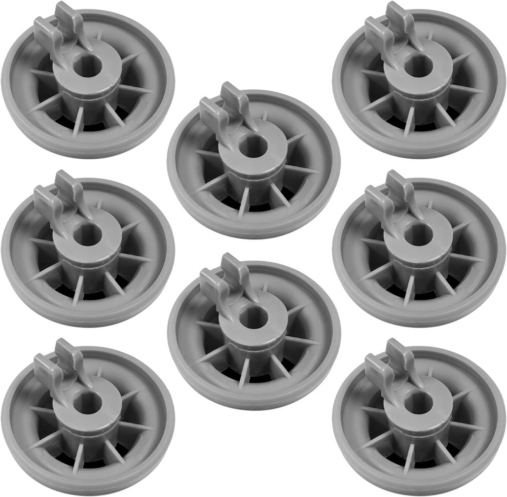 8Pack Dishwasher Lower Rack Roller Wheel Replace Bosch Thermador 611475 00611475