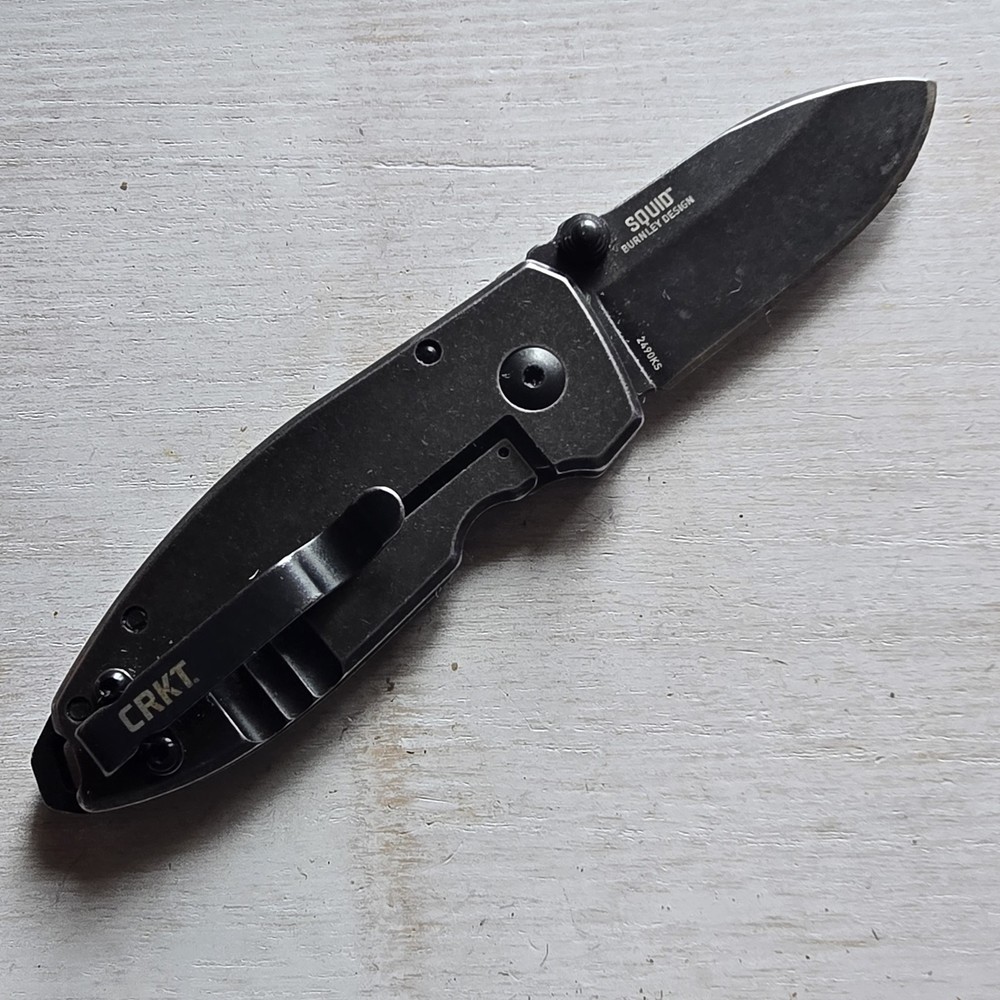 CRKT 2490KS SQUID FRAME LOCK KNIFE PLAIN EDGE BURNLEY DESIGN