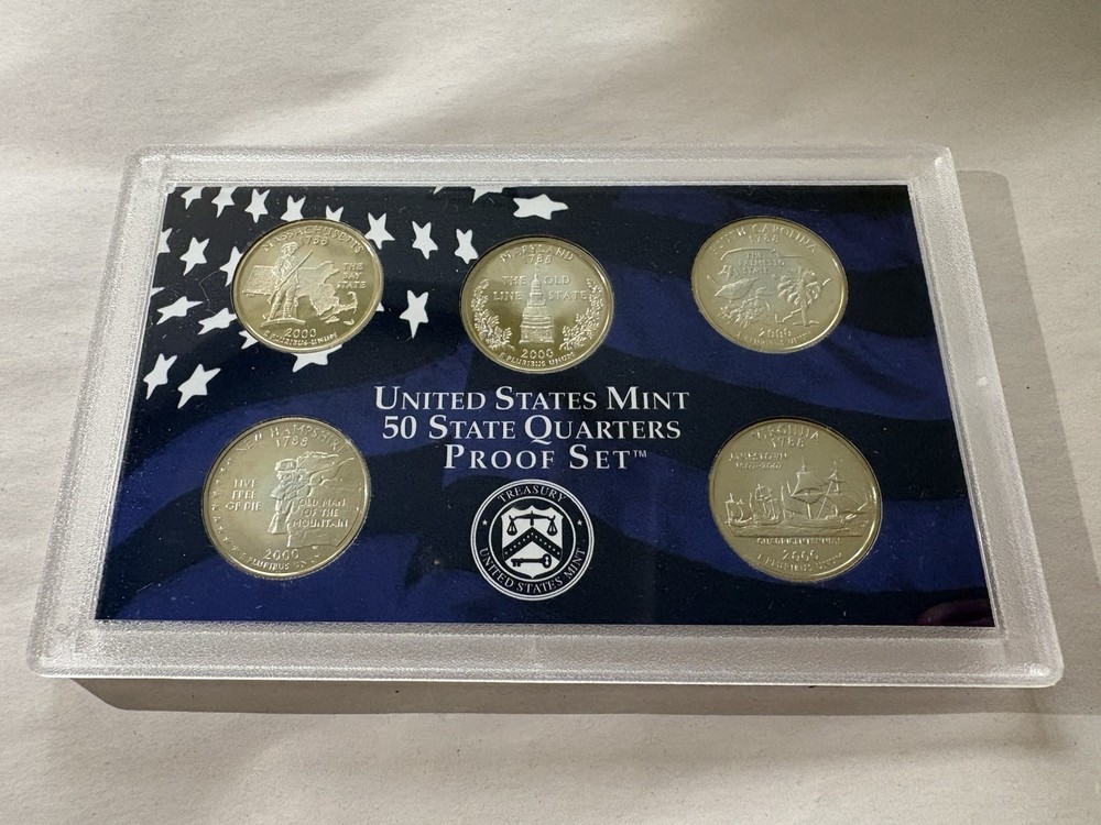 2000 Proof Set U.S. Mint Proof Set - Government Packaging OGP/COA