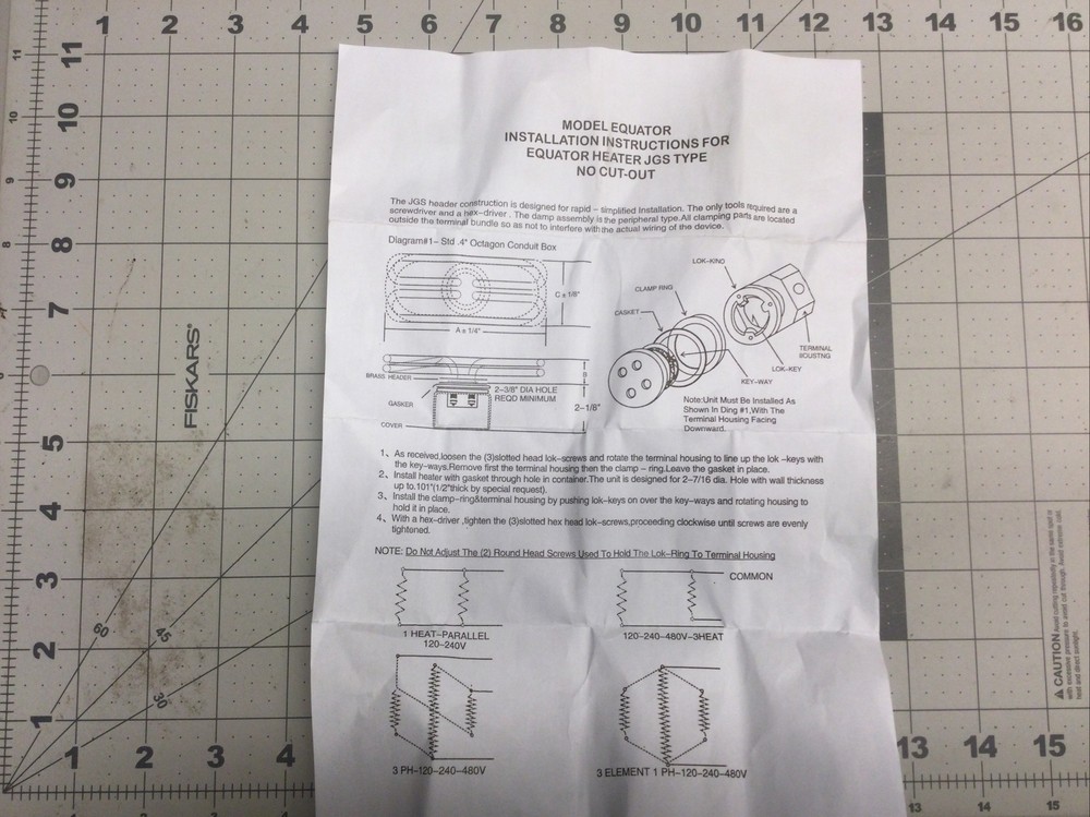 6 kw Electric Water Immersion Heater Element, Fuan Equator Electric Appl - (S42)