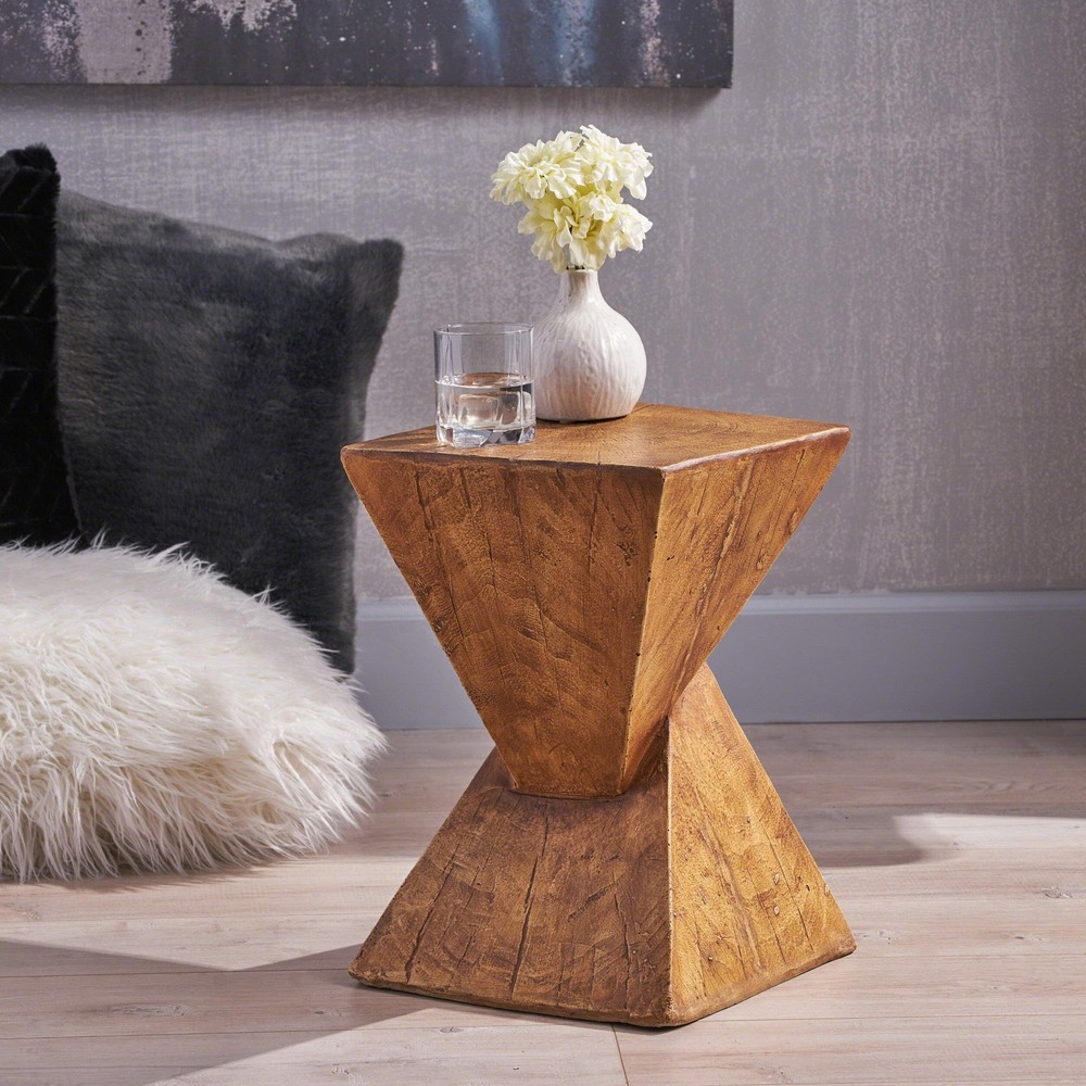 Christopher Knight Home Jerod Light-Weight Concrete Accent Table Natural