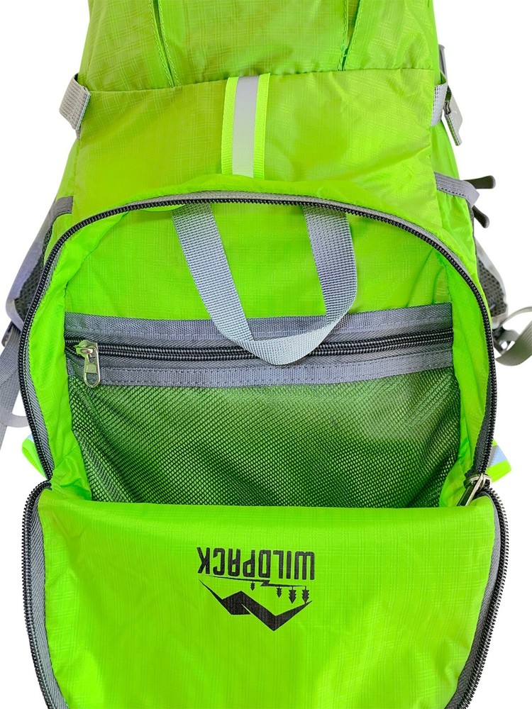 Backpack, Collapsible, Foldable Travel Pack, Packable, Durable--Green