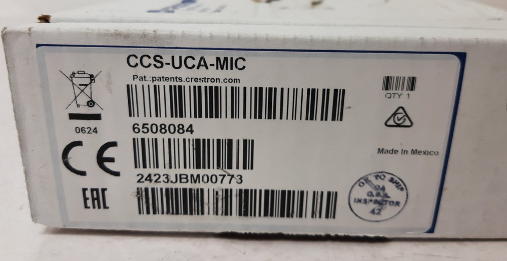 Crestron CCS-UCA-MIC Microphone Pod - New Open Box