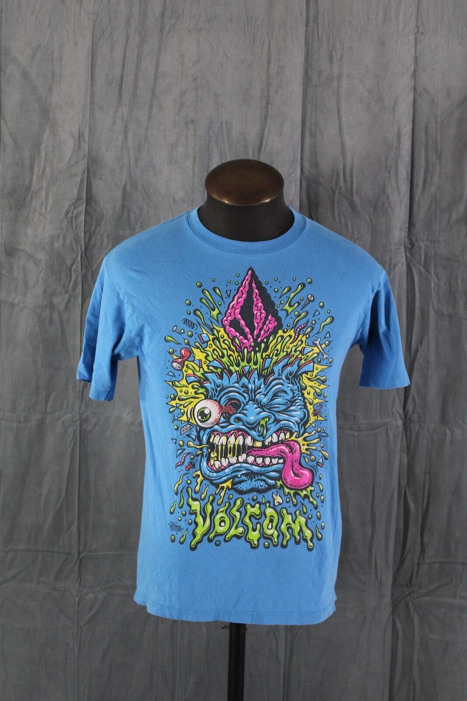 Retro Volcom Shirt - Timbo Phillips Exploding Face - Men's Large