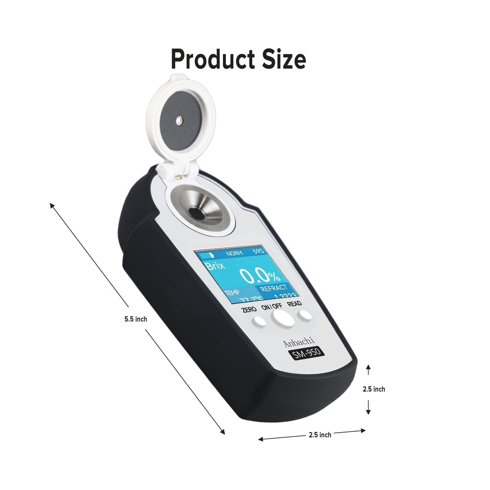 Digital Refractometer Digital BRIX Tester Sugar Meter Ideal for Drinking Wate...