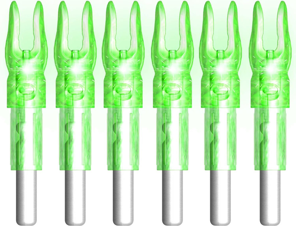 LED Lighted Arrow Nocks Multi Size Hunting Archery 6PCS
