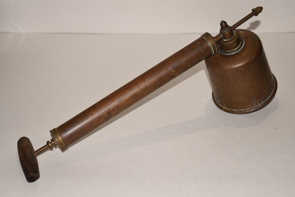 Vintage Brass with Wood Handle Bug Sprayer