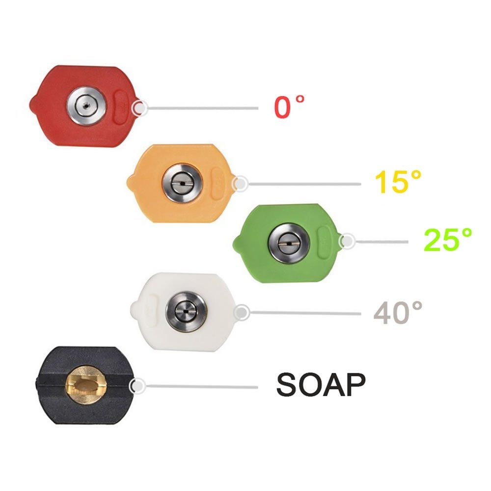 Twinkle Star Pressure Washer Nozzle Tips 5 Tips-Orifice 2.5,