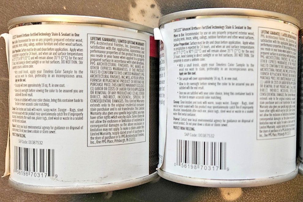 PPG Timeless Stain & Sealant in One Solid Color Base 3 7.12 Oz. 2 Pack