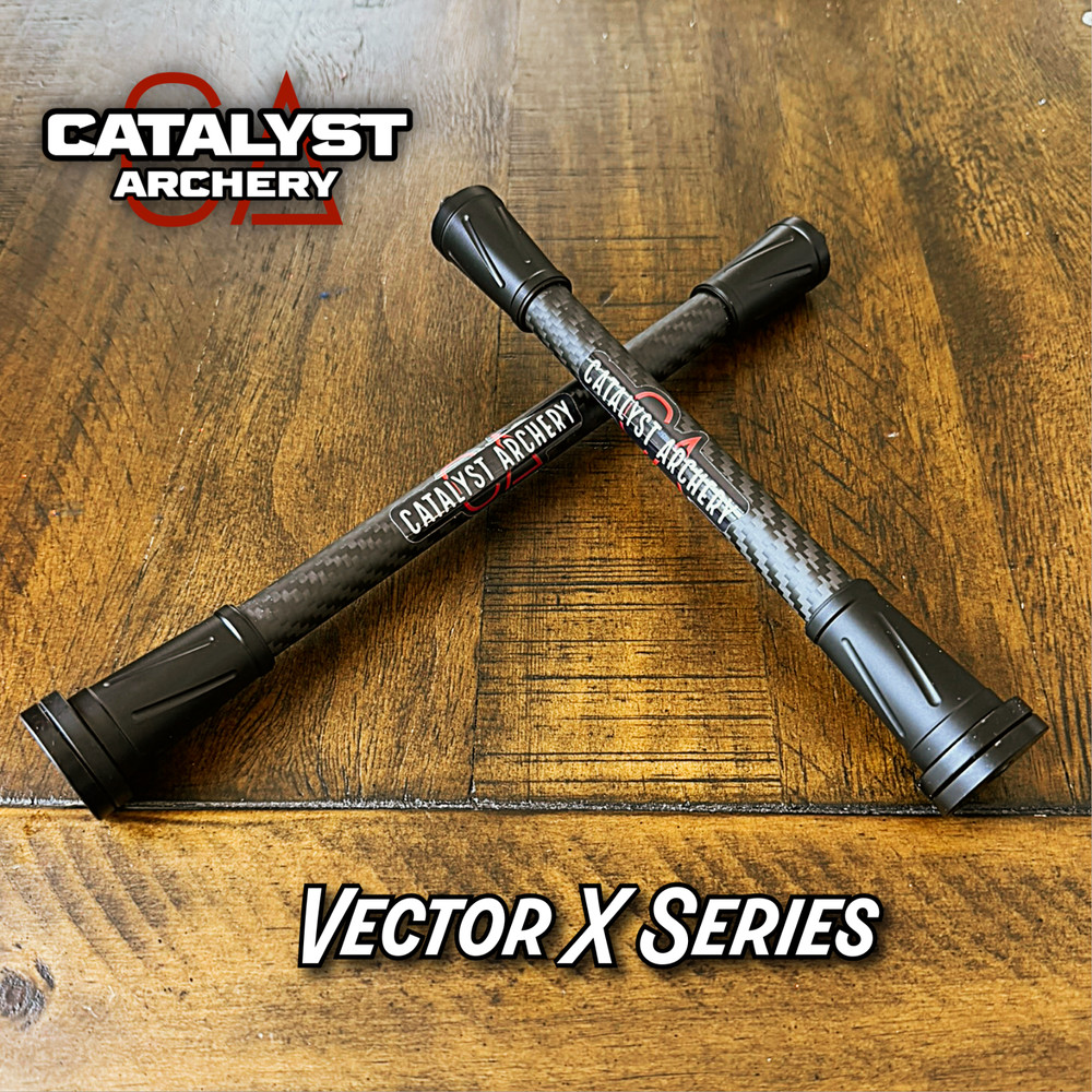 Vector X Bow Hunting Stabilizer Set 12”/10” Set by Catalyst Archery