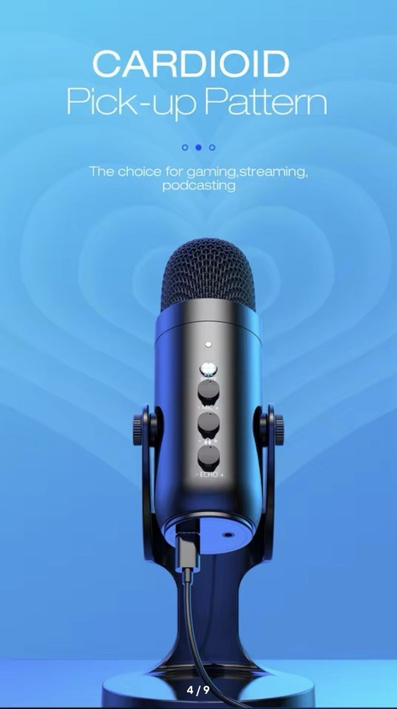 USB Microphone for PC Mac Gaming Recording Stream Podcast, Computer Condenser Mi