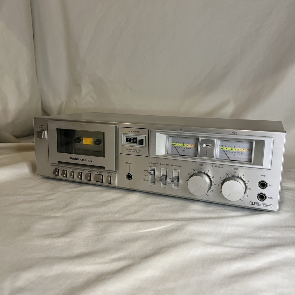 Technics RS M205 Cassette Deck Tape Recorder Vintage, Tested Working