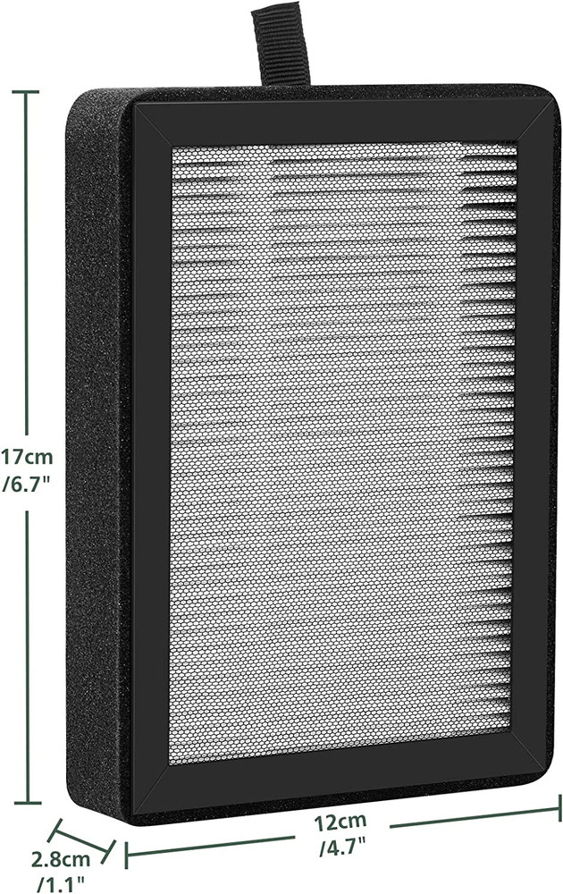 4 Pack Replacement Filter for LEVOIT LV-H128, PUURVSAS (HM669A), ROVACS (RV60)