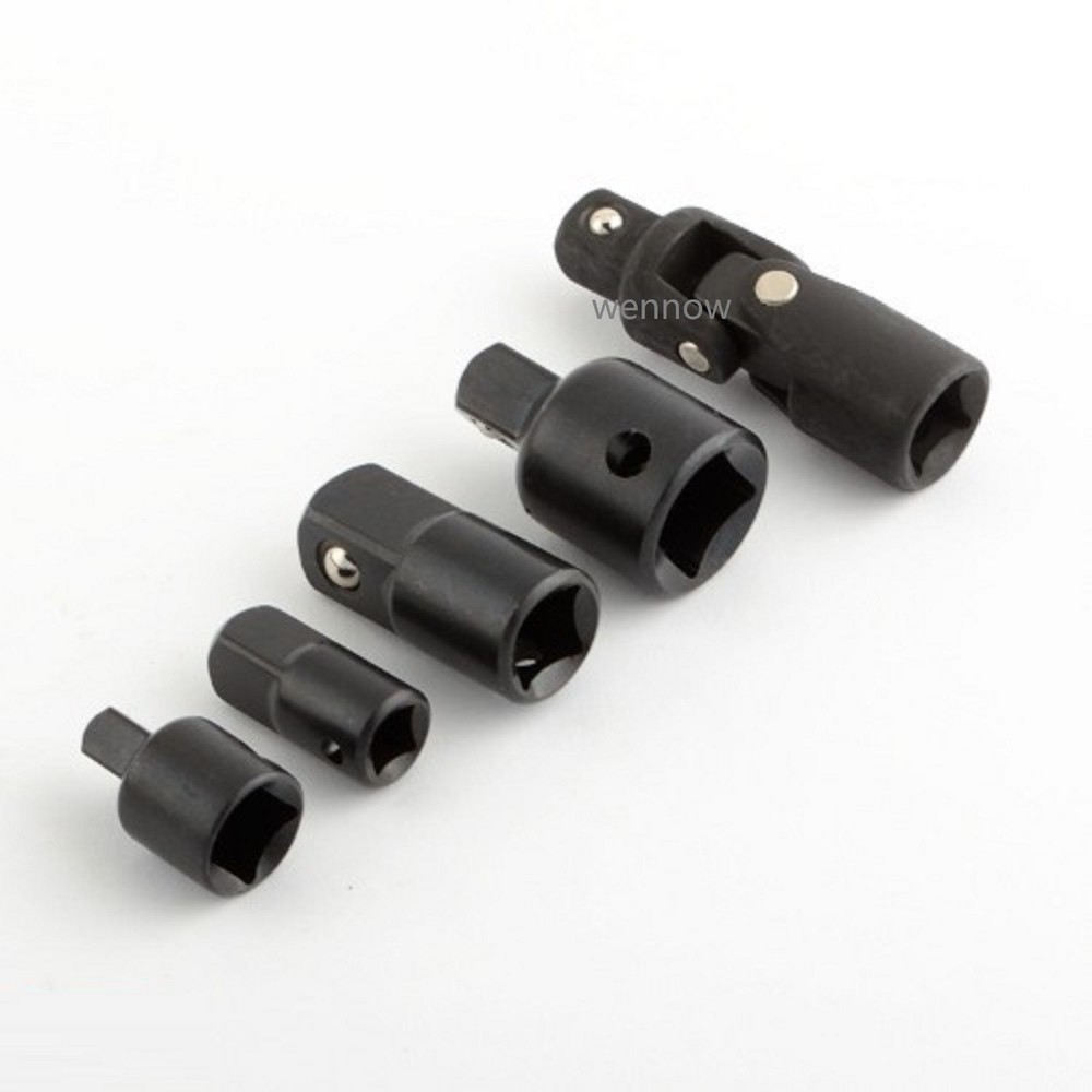 Heavy Duty Impact Reducer / Adapter Tool 3/8" Universal Joint Socket Set 5pc