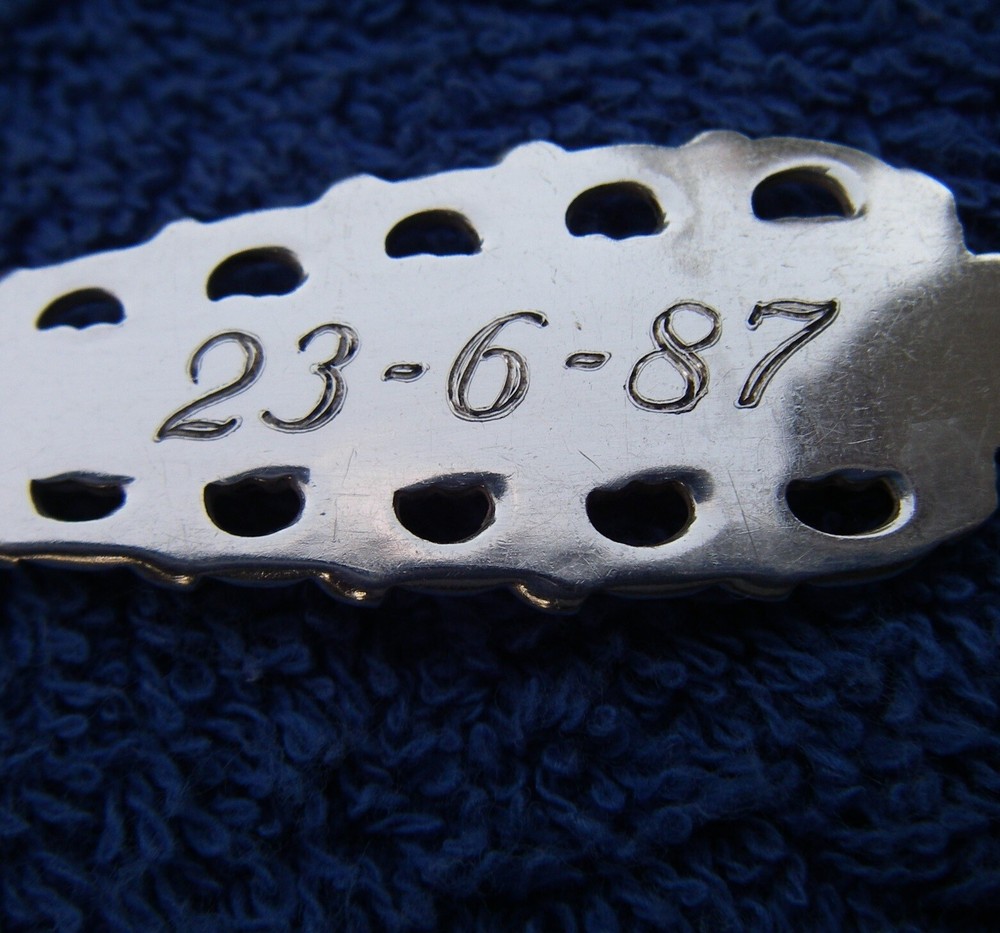 Nice SWEDISH 830 Silver Pierced Pattern SUGAR SPOON-Maker GAB-NR