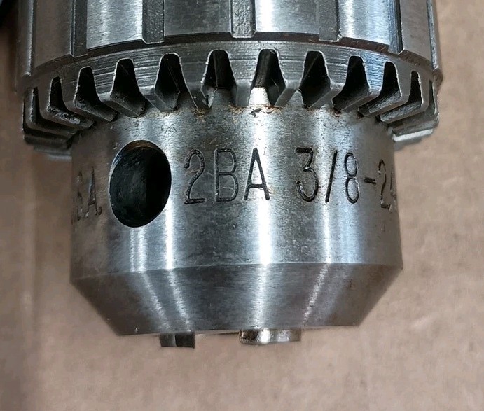Jacobs USA Chuck 2BA Plain Bearing 3/8"-24 Threaded Mount