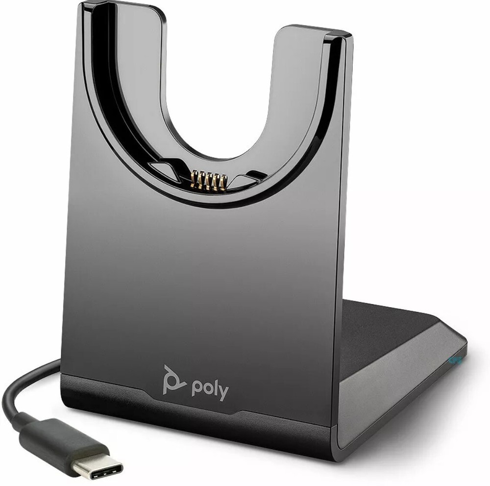 Poly Voyager 2 USB-C Charging Stand w USB-A adapter
