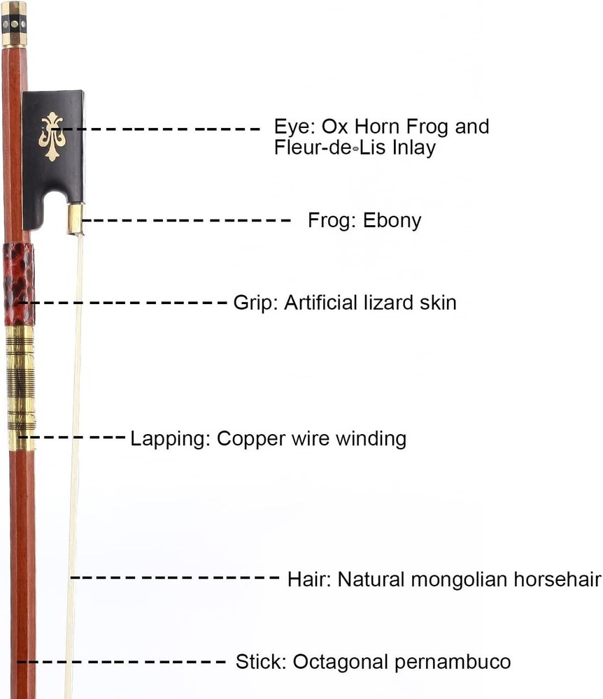 Master 4/4 Full Size Pernambuco Violin Bow – Professional Handmade Concert Grade