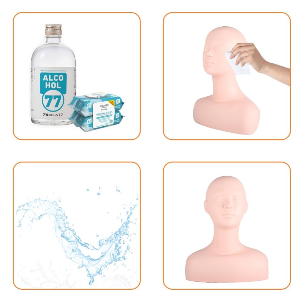 Multi-Function Makeup Practice Model, Esthetics Mannequin Head for Cosmetology