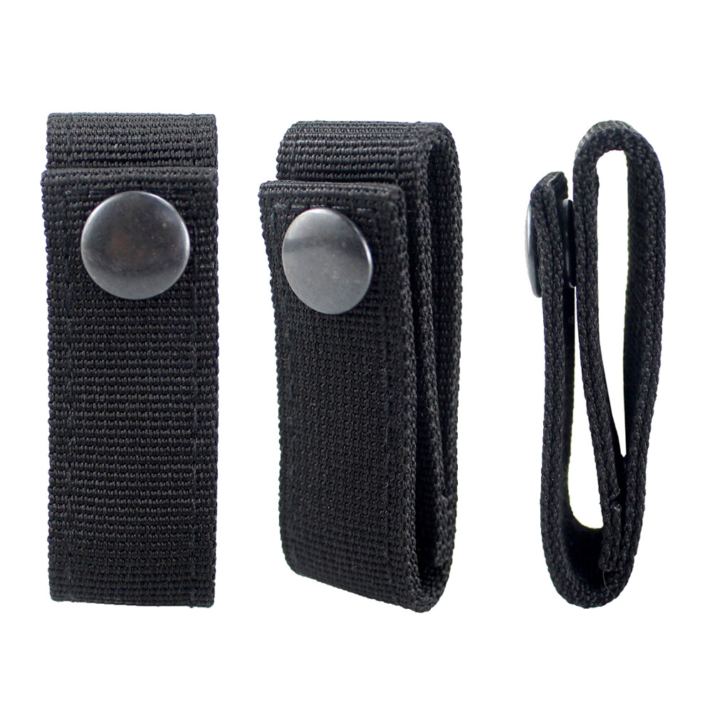 2Pcs Tactical Handcuff Strap Holder Nylon Safety Snap Closure Case Strap Belt