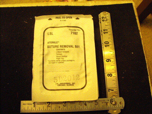 Us Military Issue Suture Removal Set, Sealed, ex 2012