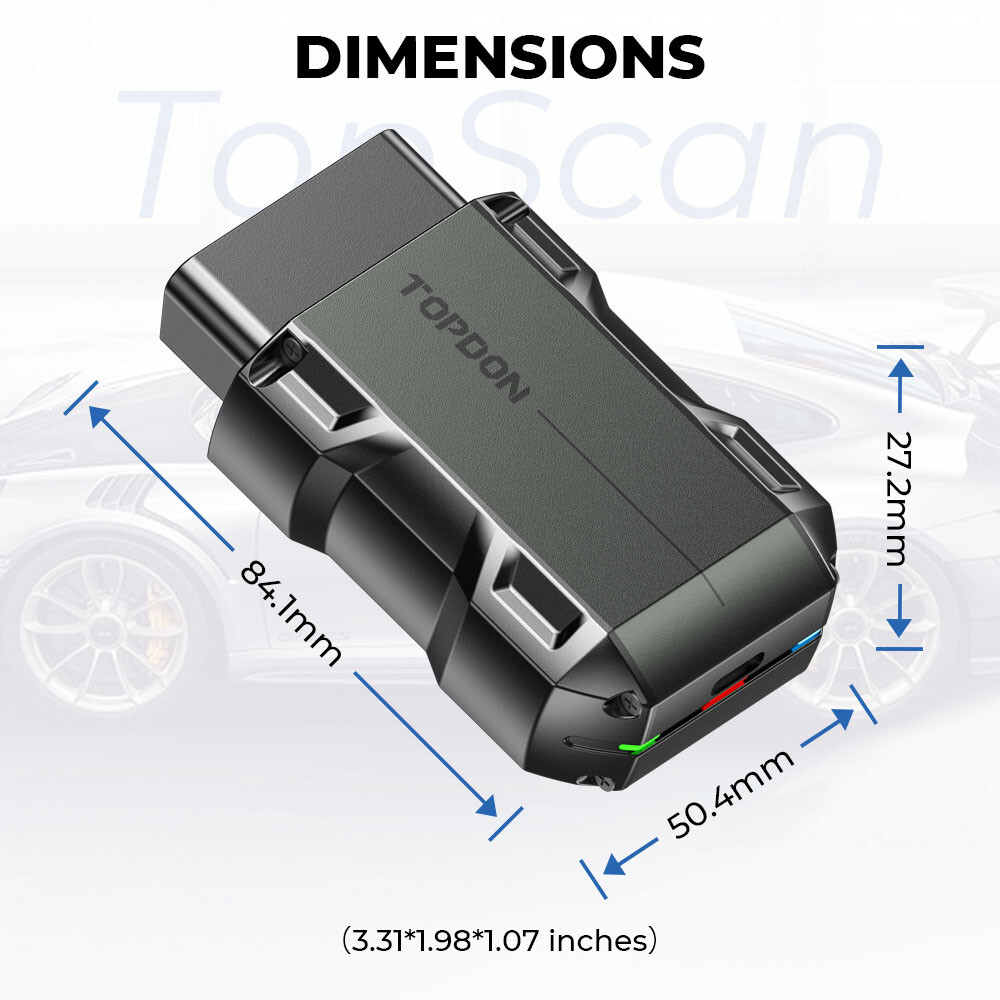 2024 TOPDON Topscan All System Diagnostic Scanner OBD Tool Oil Reset Code Reader