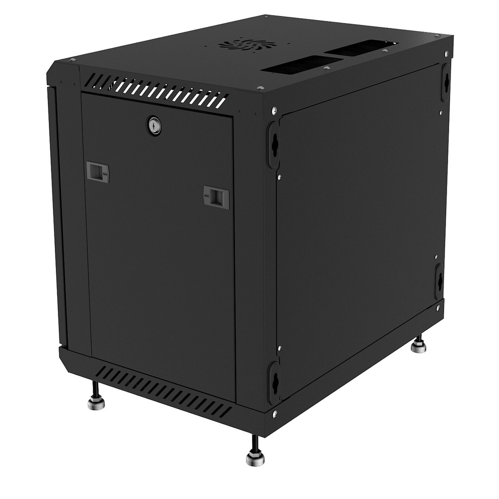 15U 24" Deep Wall Mount IT Network Server Rack Cabinet Enclosure- FREE ACCESSORY