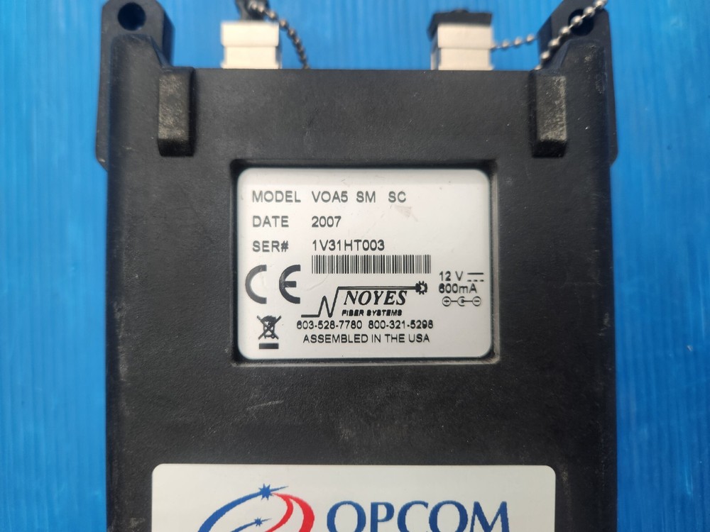 NOYES VOA5 SM SC Variable Optical Attenuator Used