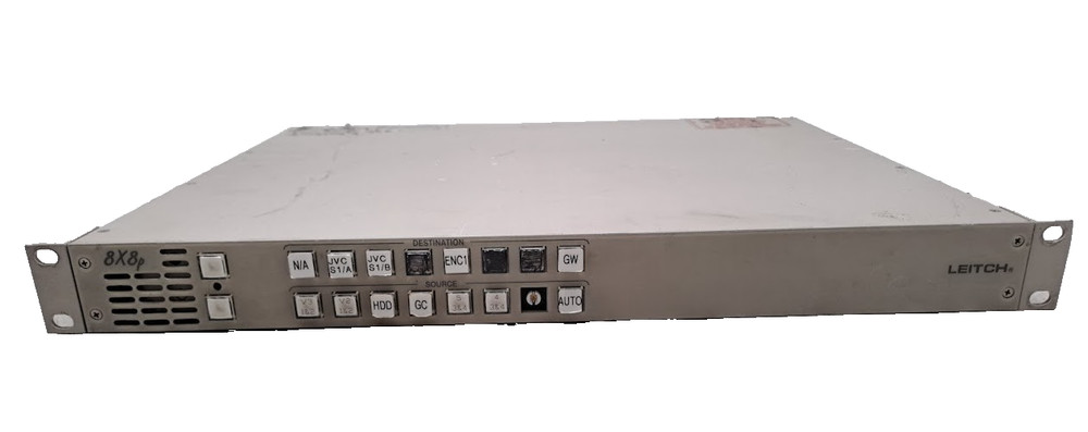 Leitch RCP-8X8P 1RU remote 8x8 programmable push button panel