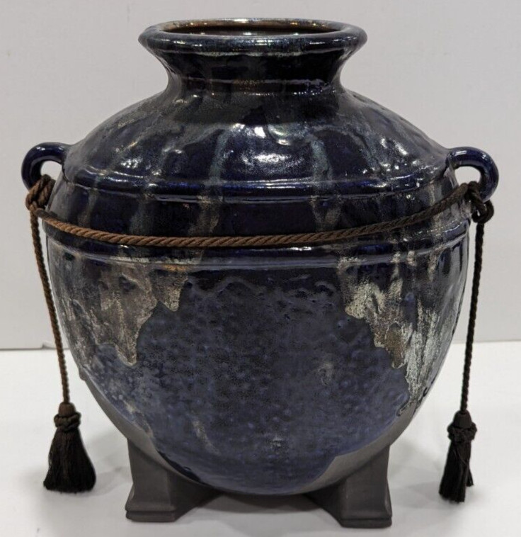 Home decor Blue Vase Vessel