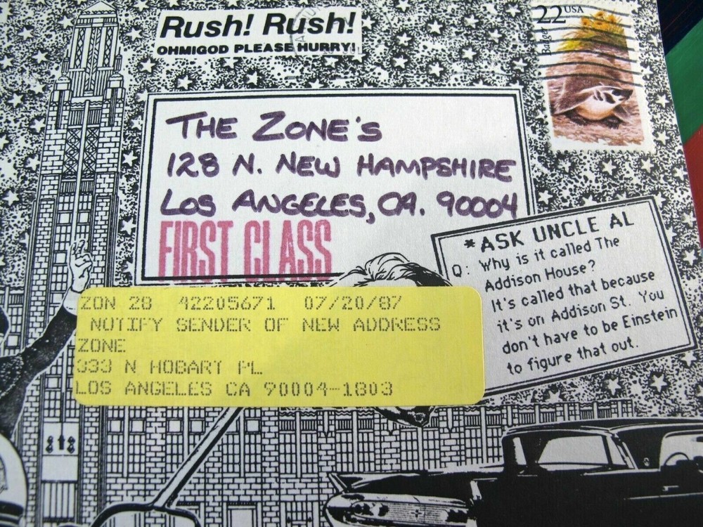 vtg underground comic comix -- Gary and Paula party invitation 1987