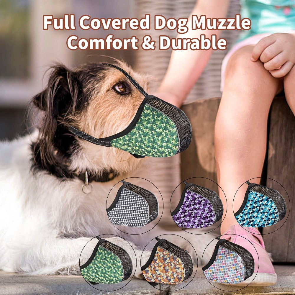 Dog Muzzle for Extra Small Dogs Soft Air Mesh Muzzles Anti & Prevent Biting C...