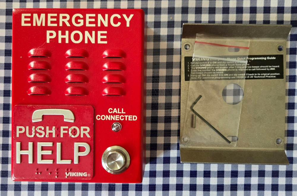 Viking E-1600A Emergency Dialer Phone ADA Compliant - Tested