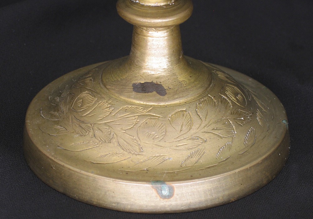 Vintage Solid Brass Handmade and Engraved Vase Made in India