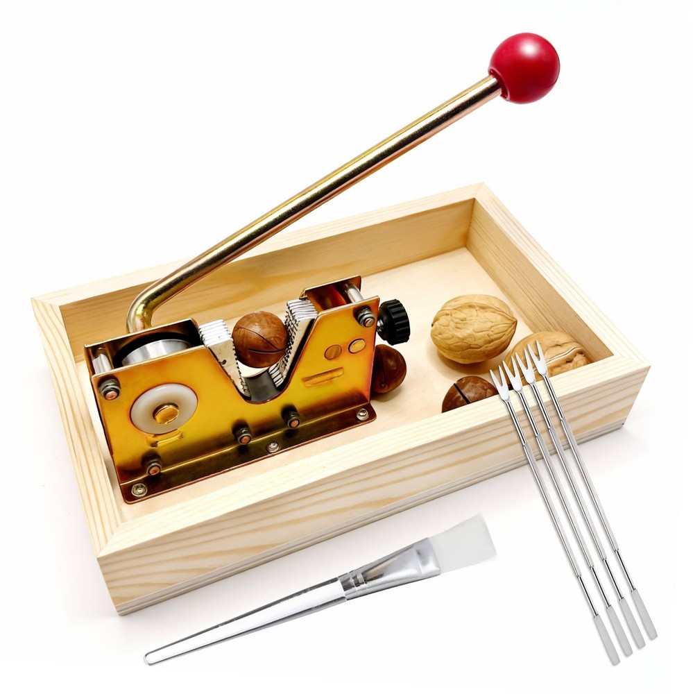 Heavy Duty Nut Cracker Tool, 6 Pcs NutCracker Tool Set for Pecans Walnuts Mac...