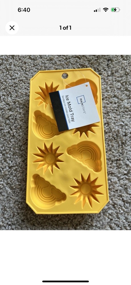 Silicone Ice Mold Tray (8) Rainbow/Sun Shape Mold