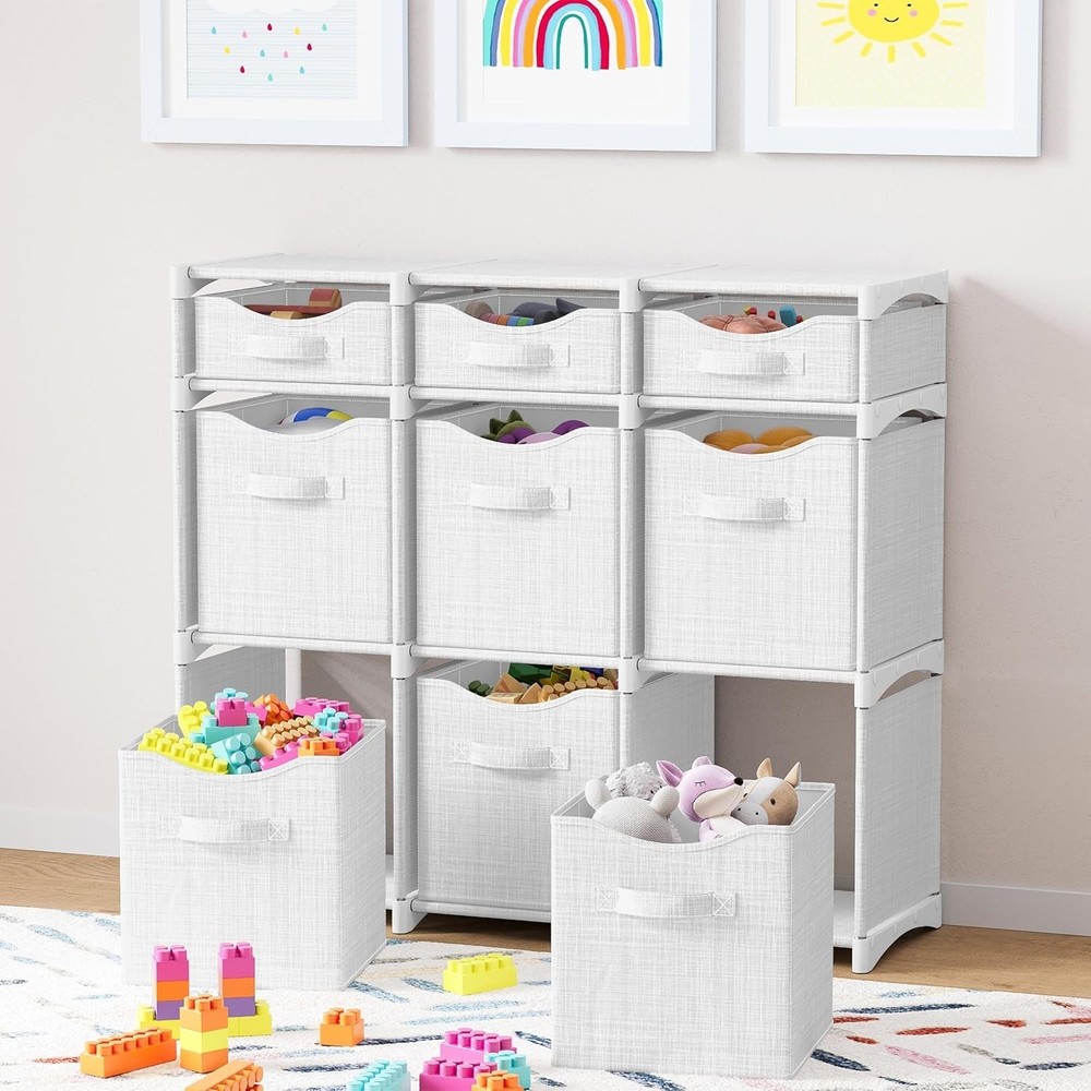 Multi-Functional Closet Organizer with 9 Storage Cubes – Easy Assembly Design