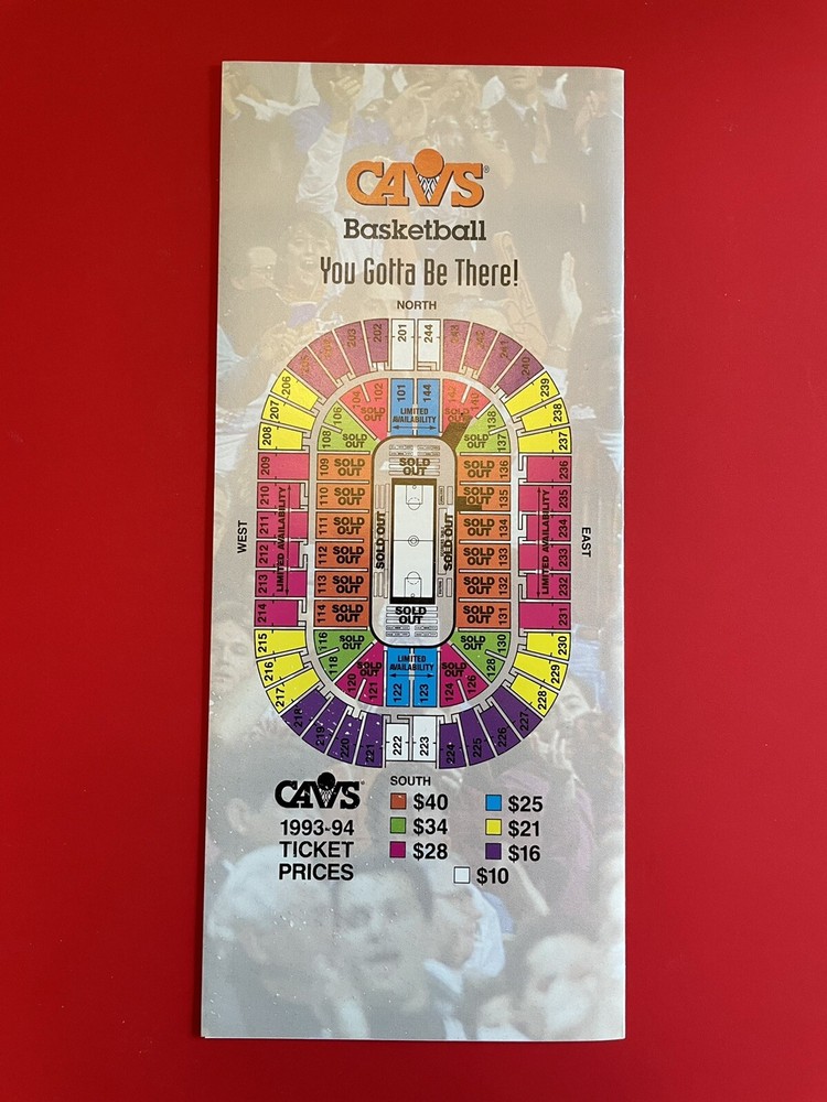 1993-94 Cleveland Cavaliers Ticket Program
