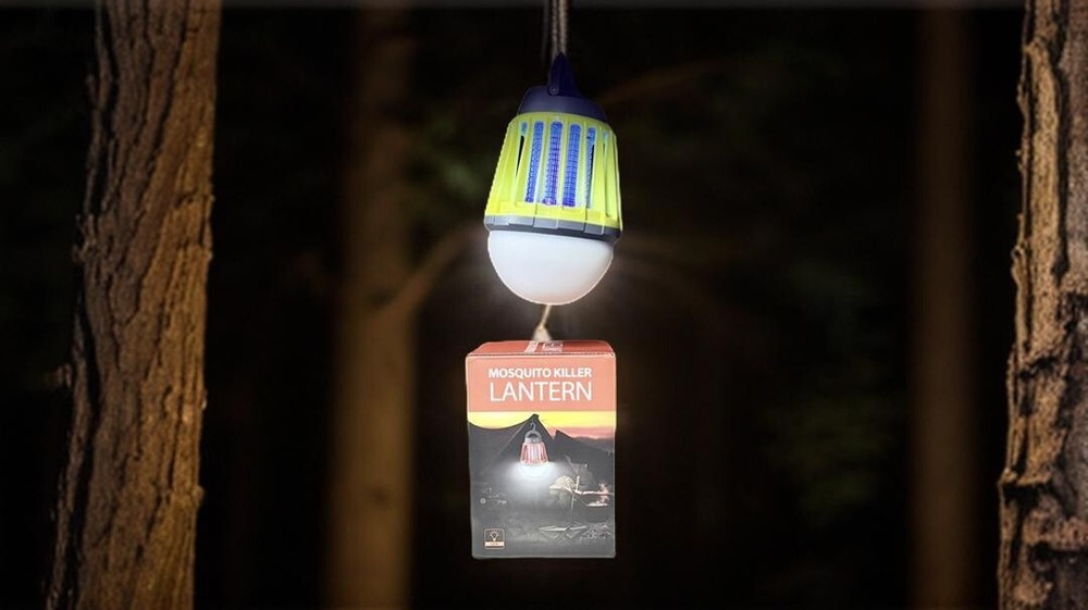 Waterproof Mosquito Killer Lantern with Edison LED Light Bulbs, Dimmable, Energy