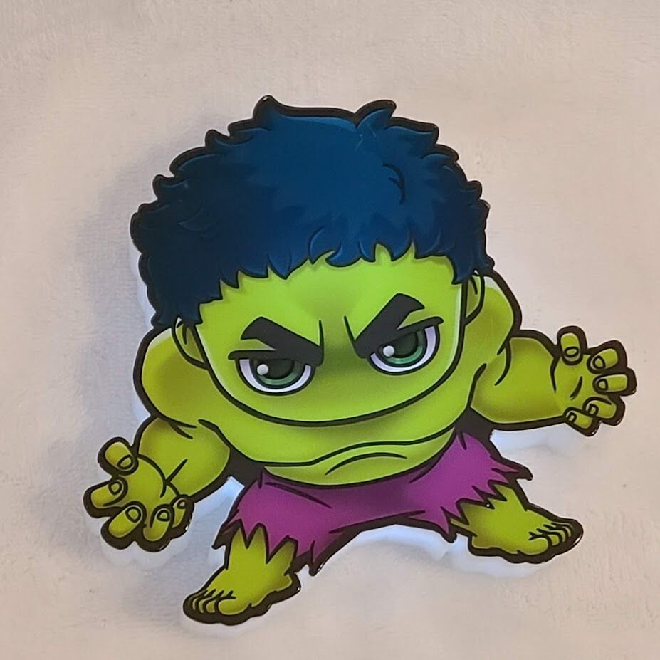 Marvel Avengers 3DLightFX 3D Hulk Mini Cartoon LED Cordless Night Light Decor