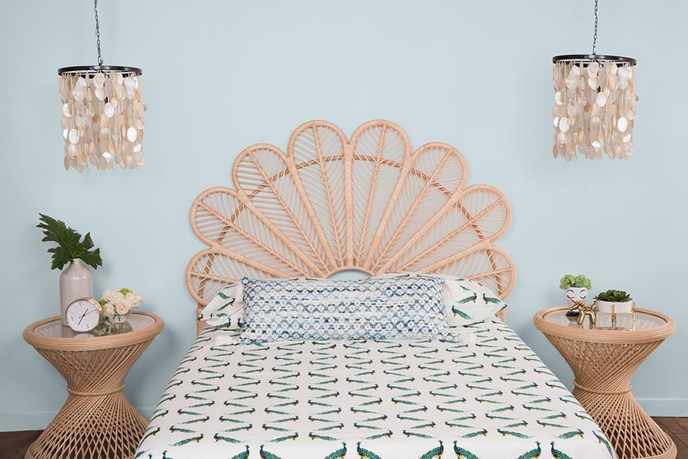 Stylish Natural Queen Headboard for Elegant Bedroom Decor