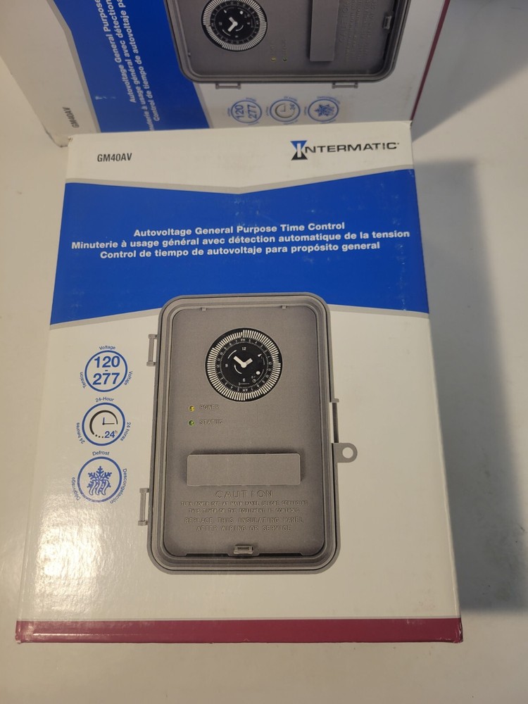 Intermatic Gm40av Electromechanical Timer, 24Hr, 3R, 40A
