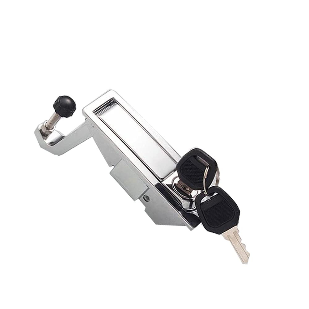 2 PCS Compression Latch Lock Trigger Zinc Alloy Adjustable Lever Flush Silver