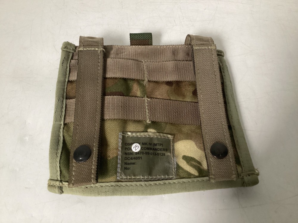 British Army Genuine Issue MTP Osprey Commanders Pouch / Admin Panel Pouch