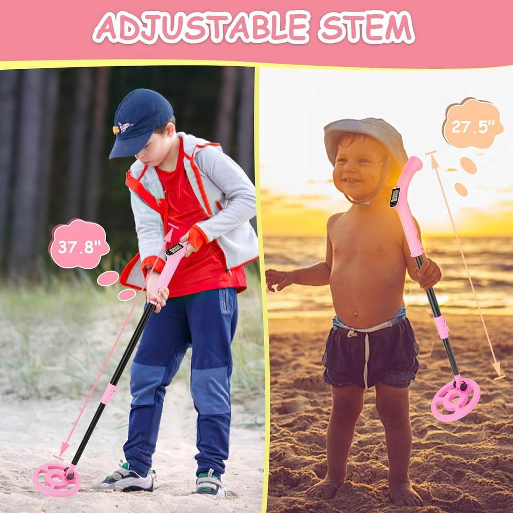 Kids Metal Detector with Intuitive LCD Display