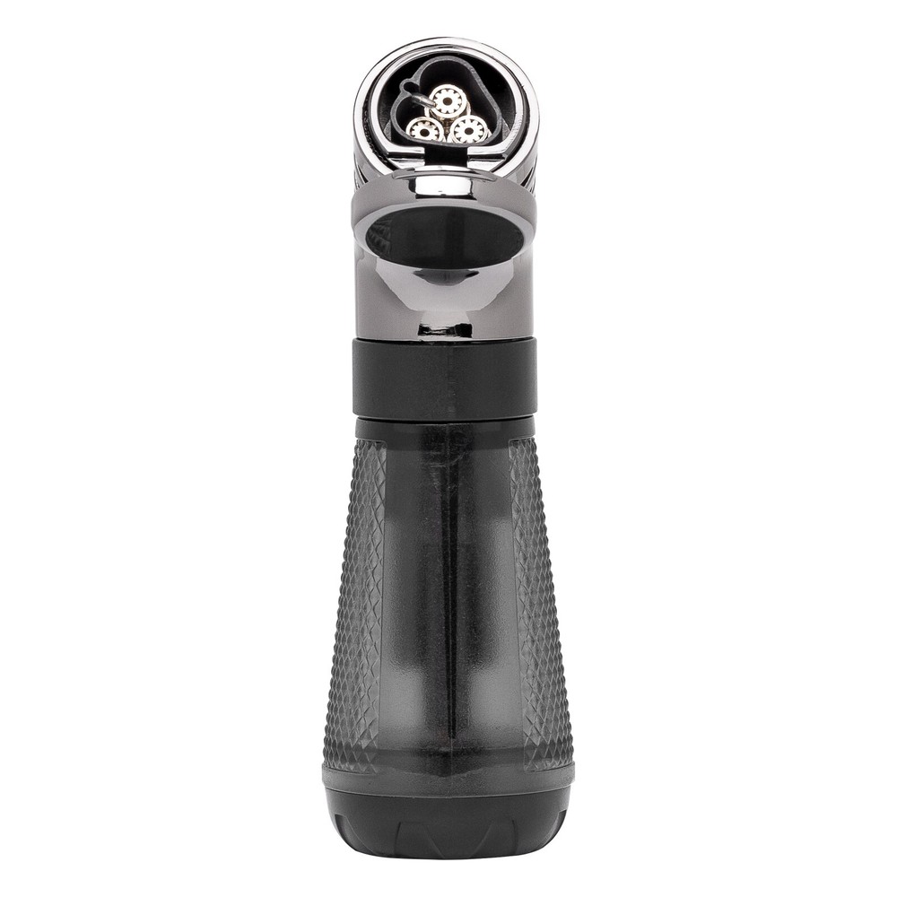 Palio Squadra Angled Triple-jet Flame Lighter, Black